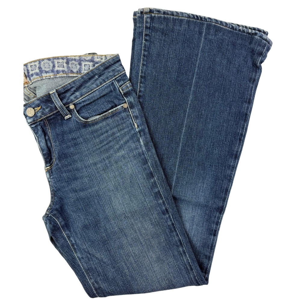 Paige Premium Denim Robertson Flare Jeans Medium Wash Blue Size 29 Made in USA